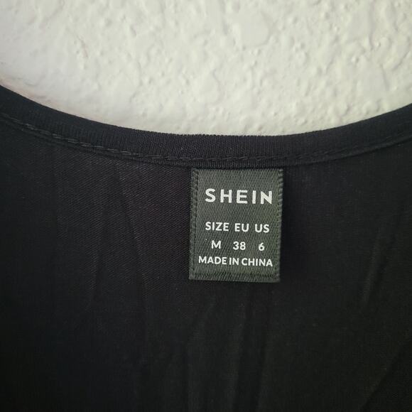 Shein Floral Belted Sleeveless Dress Size M VGUC - Picture 5 of 6